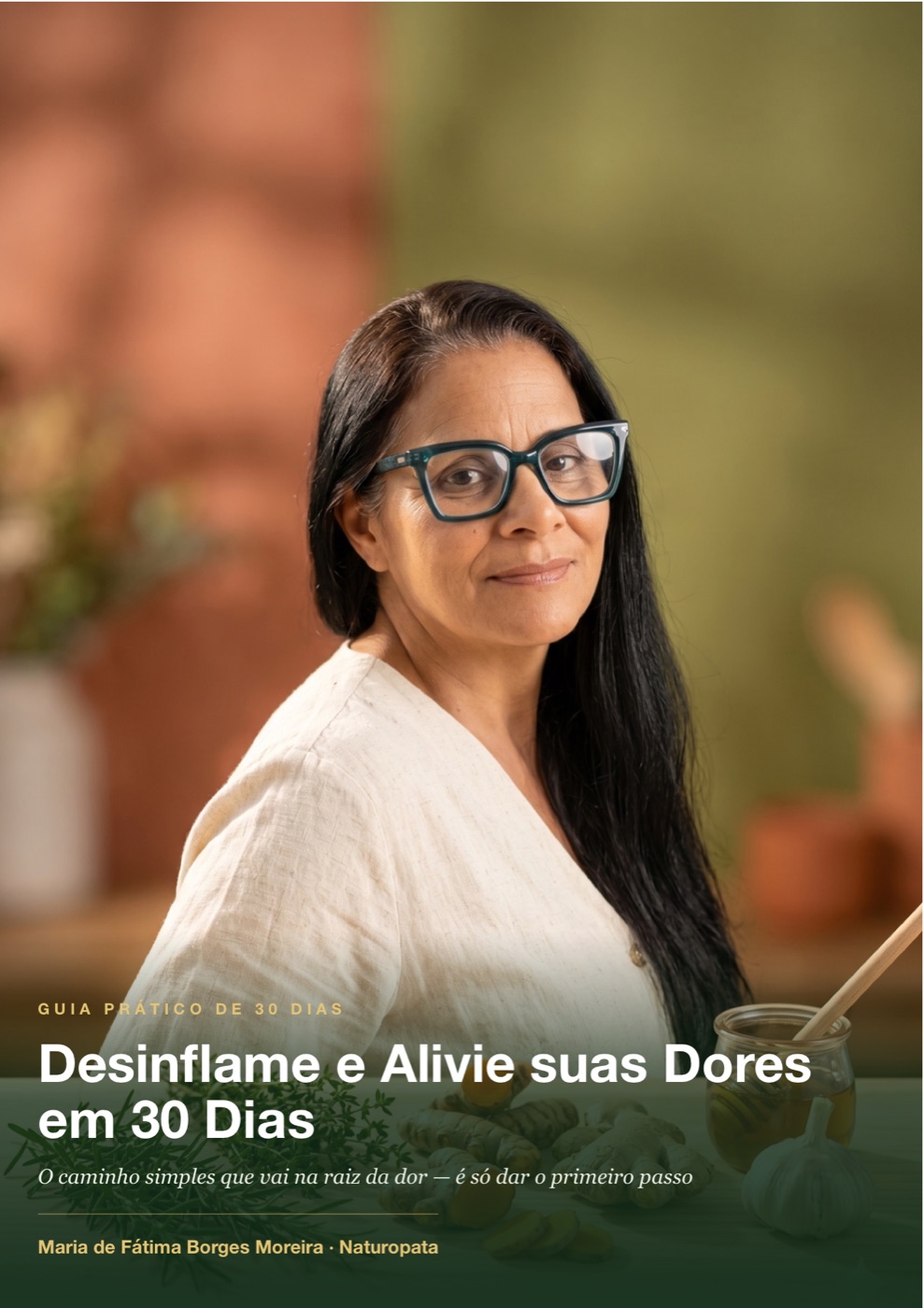 Capa do guia Desinflame e Alivie suas Dores em 30 Dias
