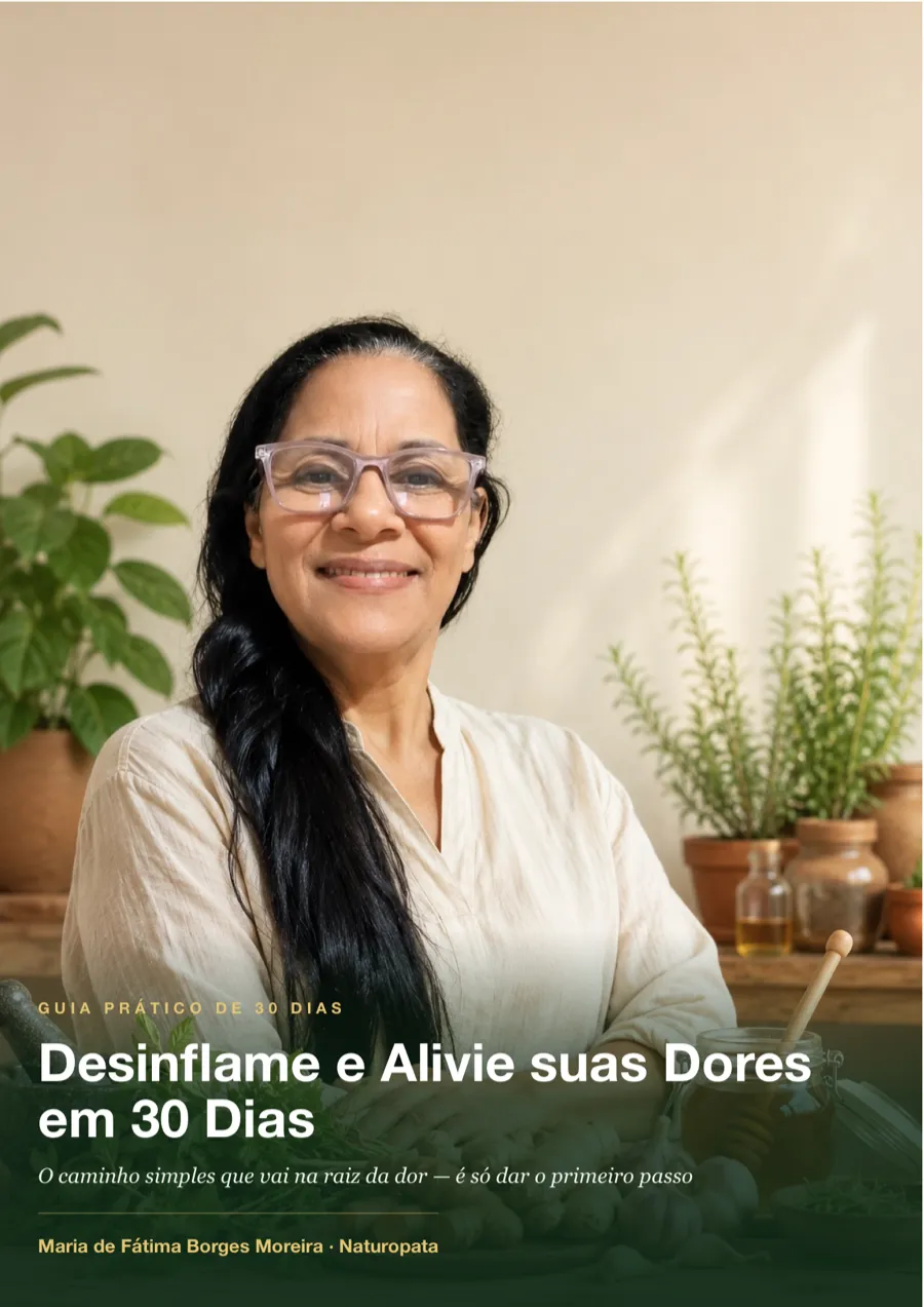 Capa do guia Desinflame e Alivie suas Dores em 30 Dias